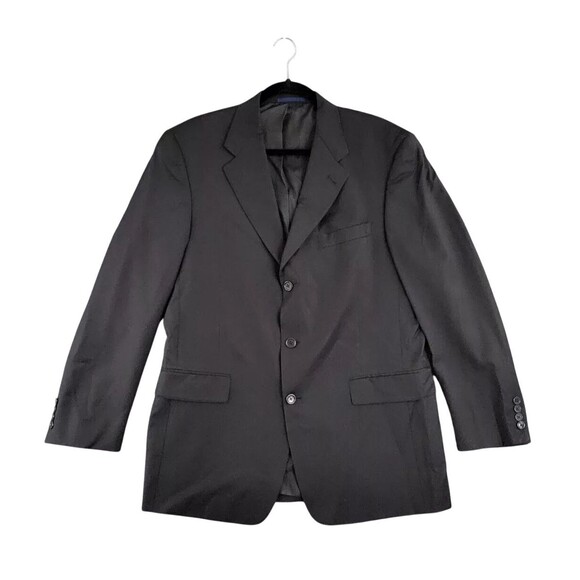 LORO PIANA x DANIEL CREMIEUX Black Blazer Jacket *FLAWS* SIZE 41R - Picture 1 of 15